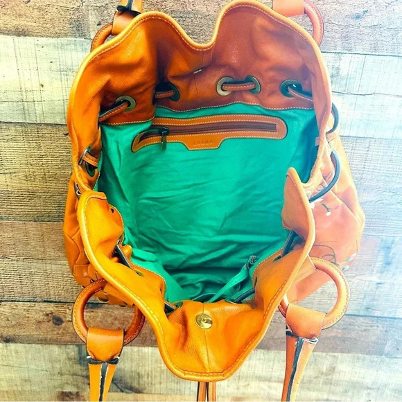 Luana Floral Embroidered Italian Leather Tote - Picture 7 of 13